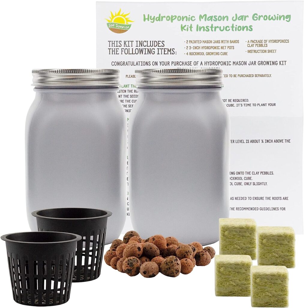 Hydroponic Mason Jar Starter Kit