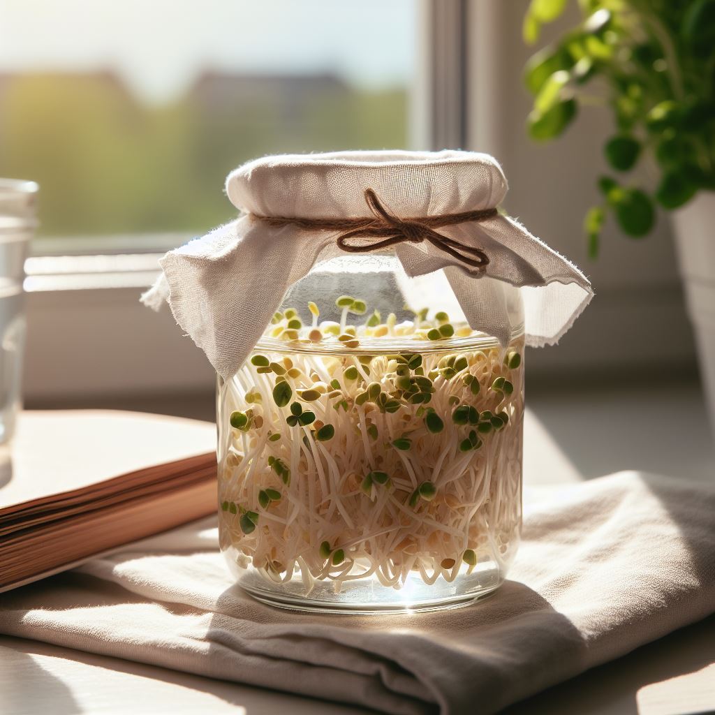 sprouts in a jar